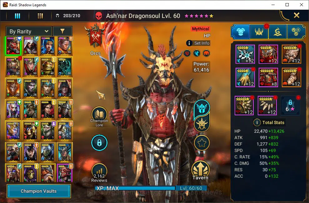 Raid: Shadow Legends Accounts Lv33 511K Power|1 Mythic(Ash'ner Dragonsoul)+26 Le image 3
