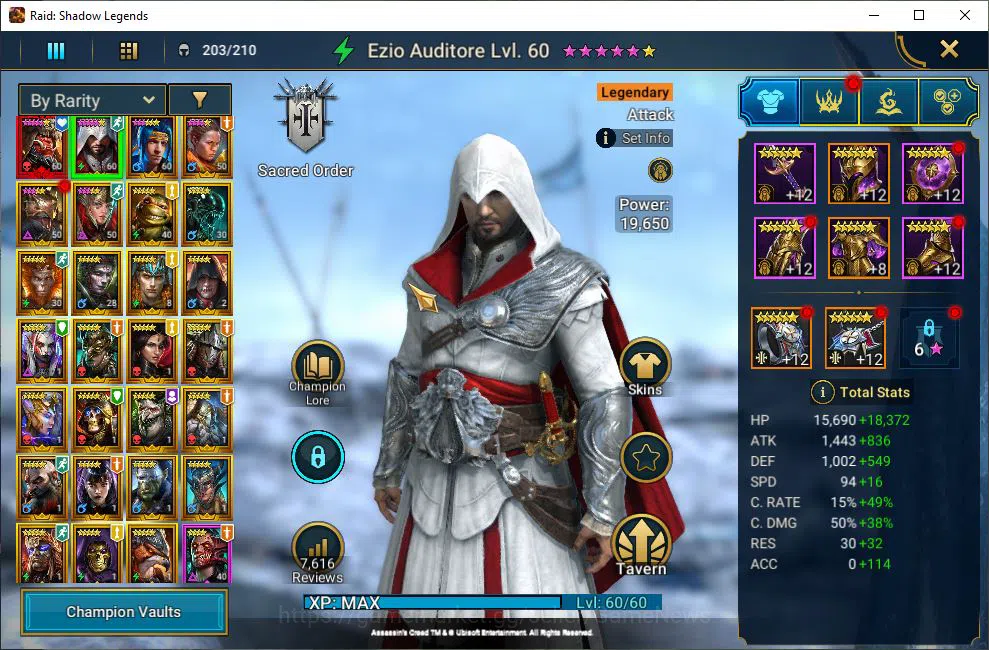 Raid: Shadow Legends Accounts Lv33 511K Power|1 Mythic(Ash'ner Dragonsoul)+26 Le image 4