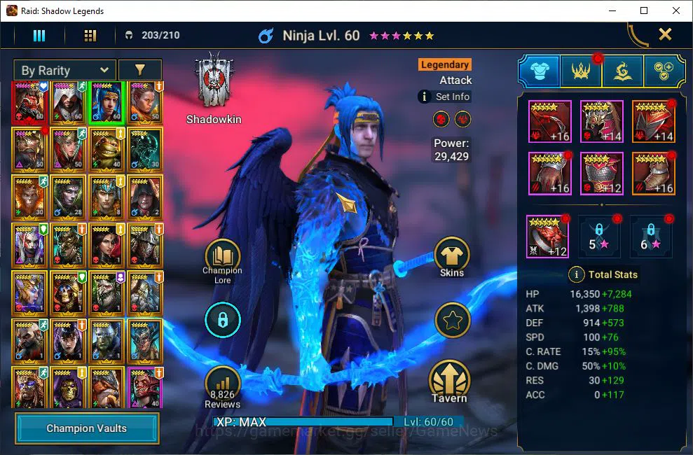 Raid: Shadow Legends Accounts Lv33 511K Power|1 Mythic(Ash'ner Dragonsoul)+26 Le image 5