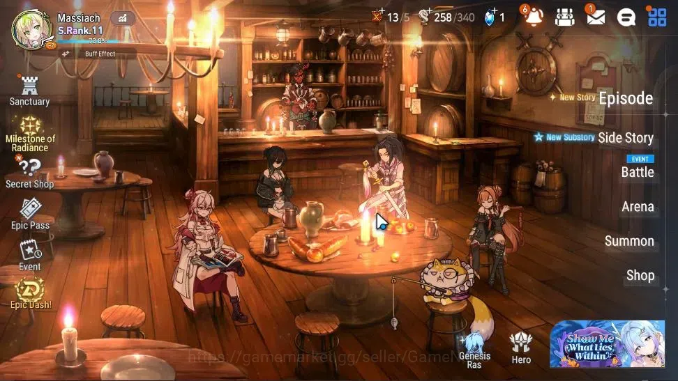 Epic Seven Accounts High-End ASIA Verif|27 ML(BArunka,Harseti,ZIO,LC Belona,Etc)+Ab Fumyr,Setsuka,Estel,Rinak,Etc|AUTO 1