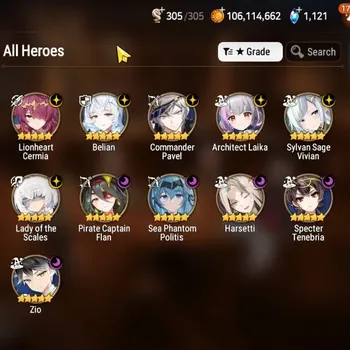 Epic Seven Accounts High-End GLOBAL UnVerif|NewEra| 11 ML (LOT Scales,Zio,Harsetti,Belian,etc)+Hecate,Tori,Ivana,etc|43K
