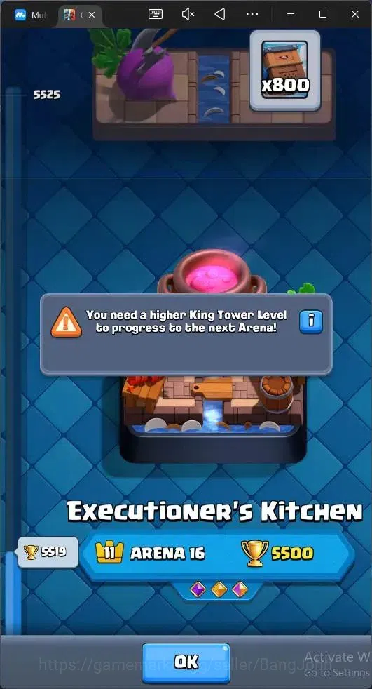 Clash Royale Accounts CL 635|KTL 11|Trophy 5519|76 Card|1Hero|6EVO|Arena image 15