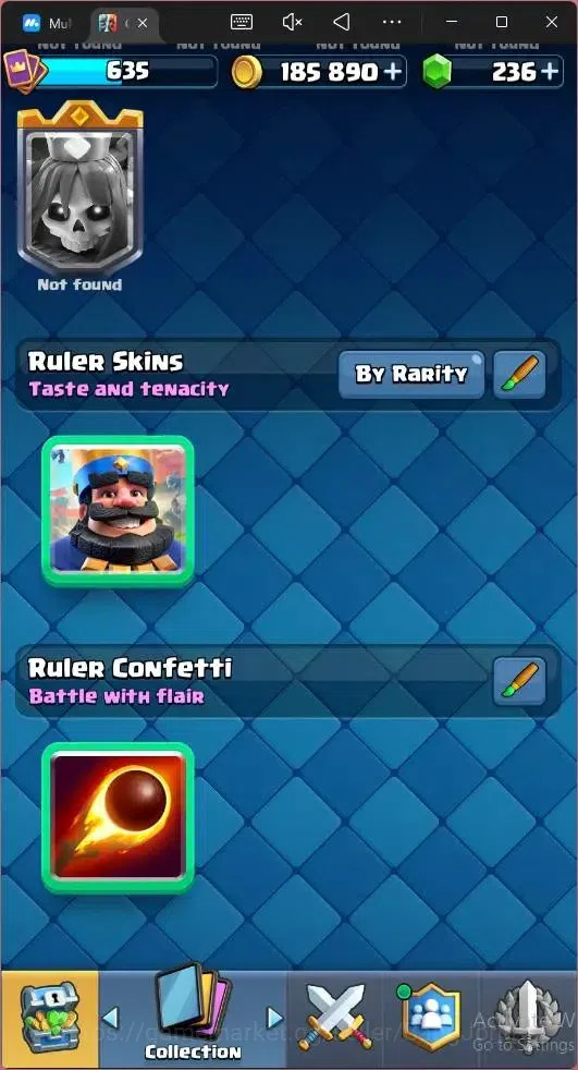 Clash Royale Accounts CL 635|KTL 11|Trophy 5519|76 Card|1Hero|6EVO|Arena image 4