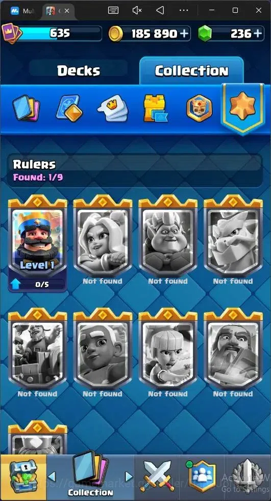 Clash Royale Accounts CL 635|KTL 11|Trophy 5519|76 Card|1Hero|6EVO|Arena image 5