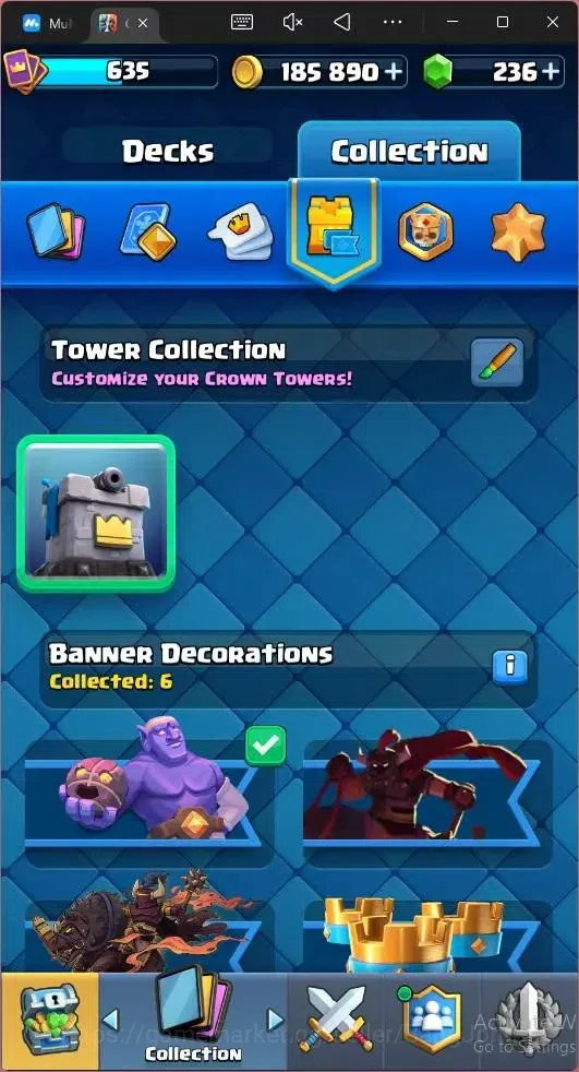 Clash Royale Accounts CL 635|KTL 11|Trophy 5519|76 Card|1Hero|6EVO|Arena image 7