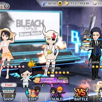 Bleach: Brave Souls Accounts Others Global 980K BP,1 MT+22 Orb|End Story|Ichigo,Byakuya,Rukia,Jugram TYBW26|Aizen