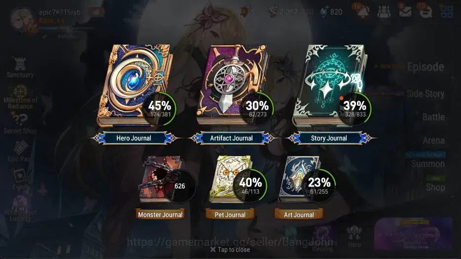 Epic Seven Accounts Asia |11 ML [LQCharlotte,STaeyou,EIlynav,CPavel,Et image 3