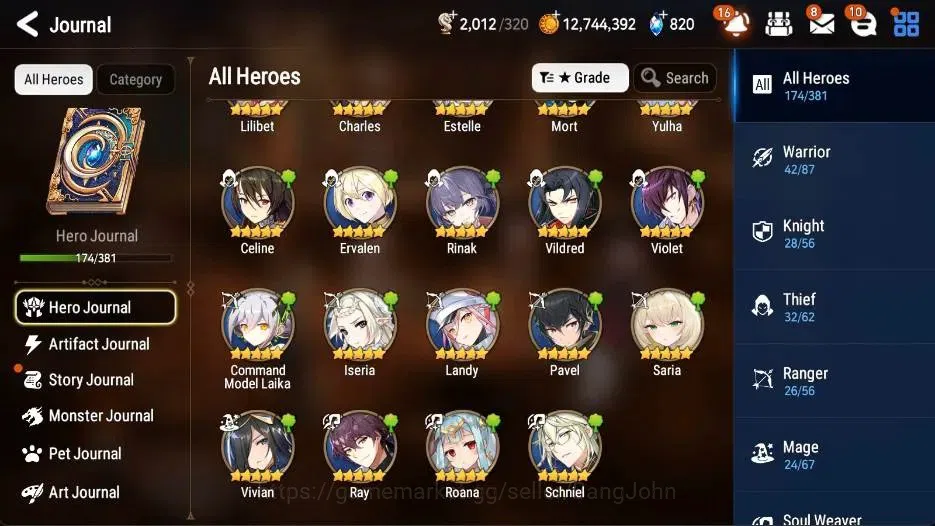 Epic Seven Accounts Asia |11 ML [LQCharlotte,STaeyou,EIlynav,CPavel,Et image 7