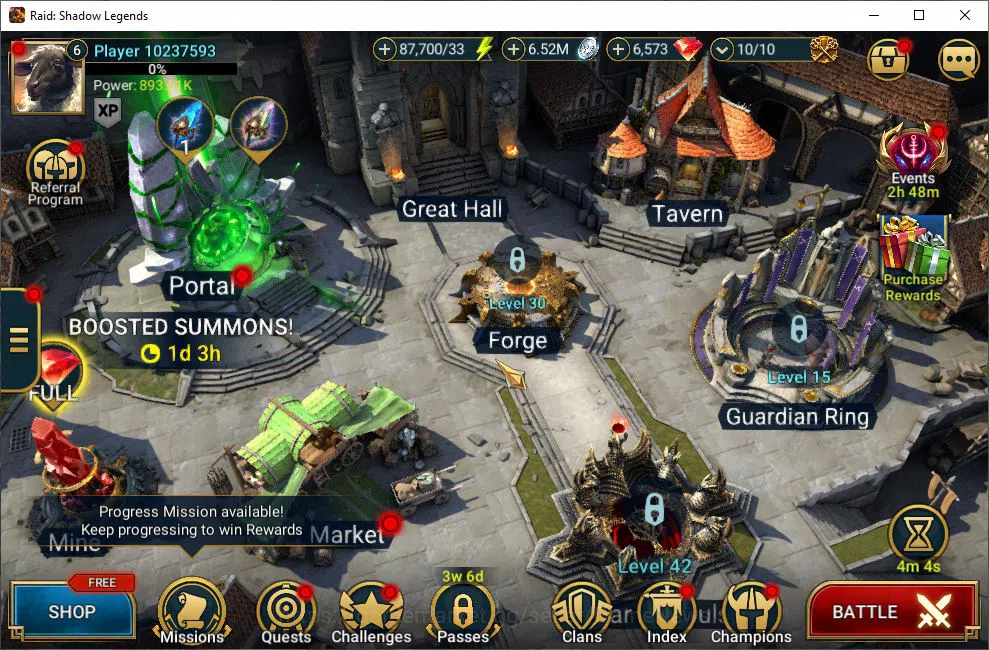 Raid: Shadow Legends Starter Lv6 893K Power|1 Mythic(Theodosia)+21 Legendary(Ni image 1
