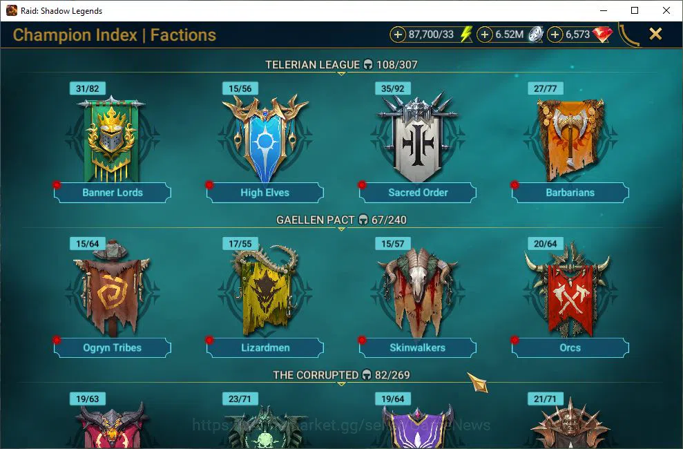 Raid: Shadow Legends Accounts Lv6 893K Power|1 Mythic(Theodosia)+21 Legendary(Ni image 19