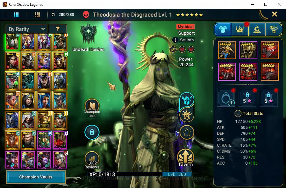 Raid: Shadow Legends Accounts Lv6 893K Power|1 Mythic(Theodosia)+21 Legendary(Ni image 3