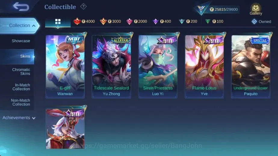 Mobile Legends: Bang Bang Accounts Global|Hero 59|Skin 107|Expert|MetroZero Roger,LBo image 15