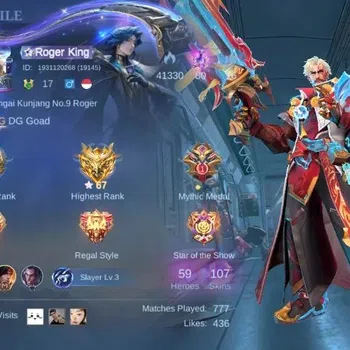 Mobile Legends: Bang Bang Collector Global|Hero 59|Skin 107|Expert|MetroZero Roger,LBo image 1