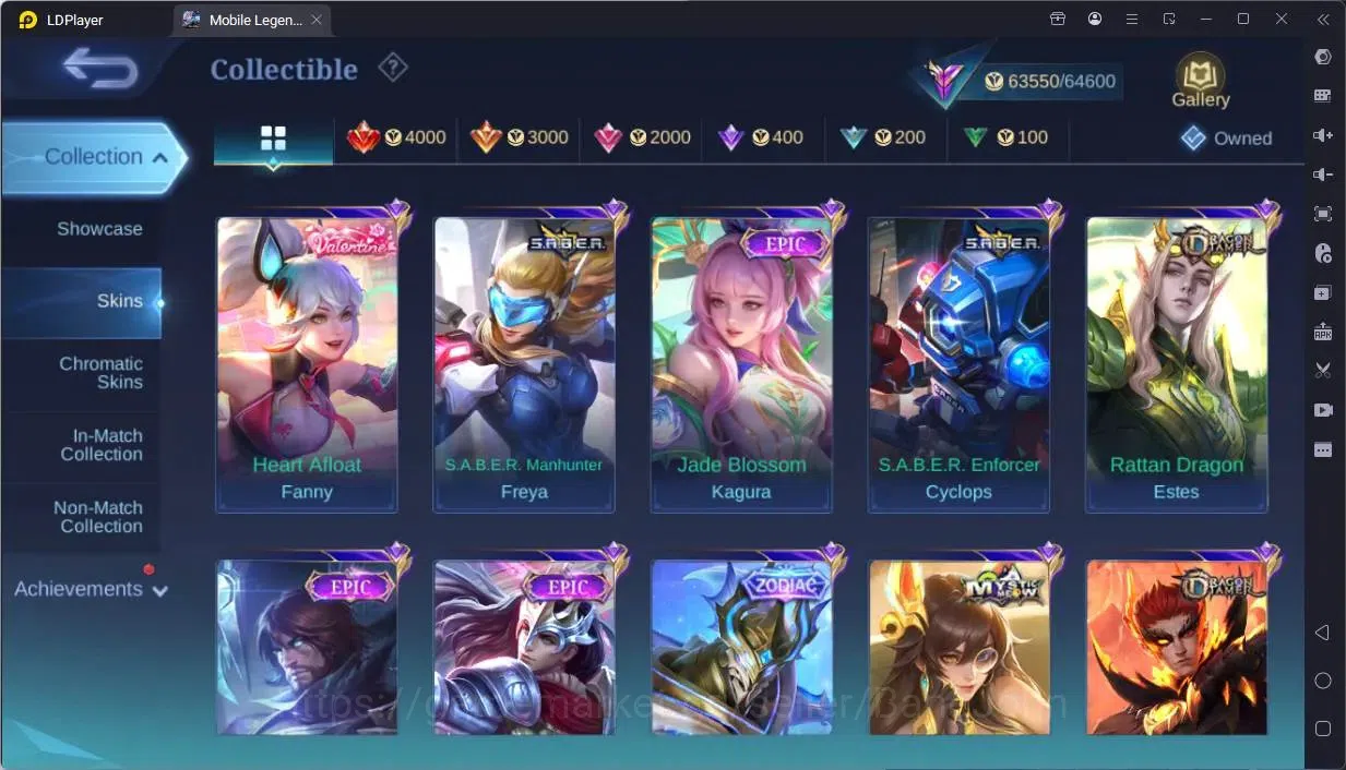 Mobile Legends: Bang Bang Accounts Global|Hero 131|Skin 244|Renowned|KOF Karina|CC Na image 13