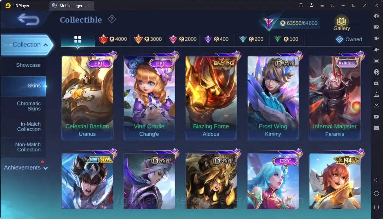 Mobile Legends: Bang Bang Accounts Global|Hero 131|Skin 244|Renowned|KOF Karina|CC Na image 15