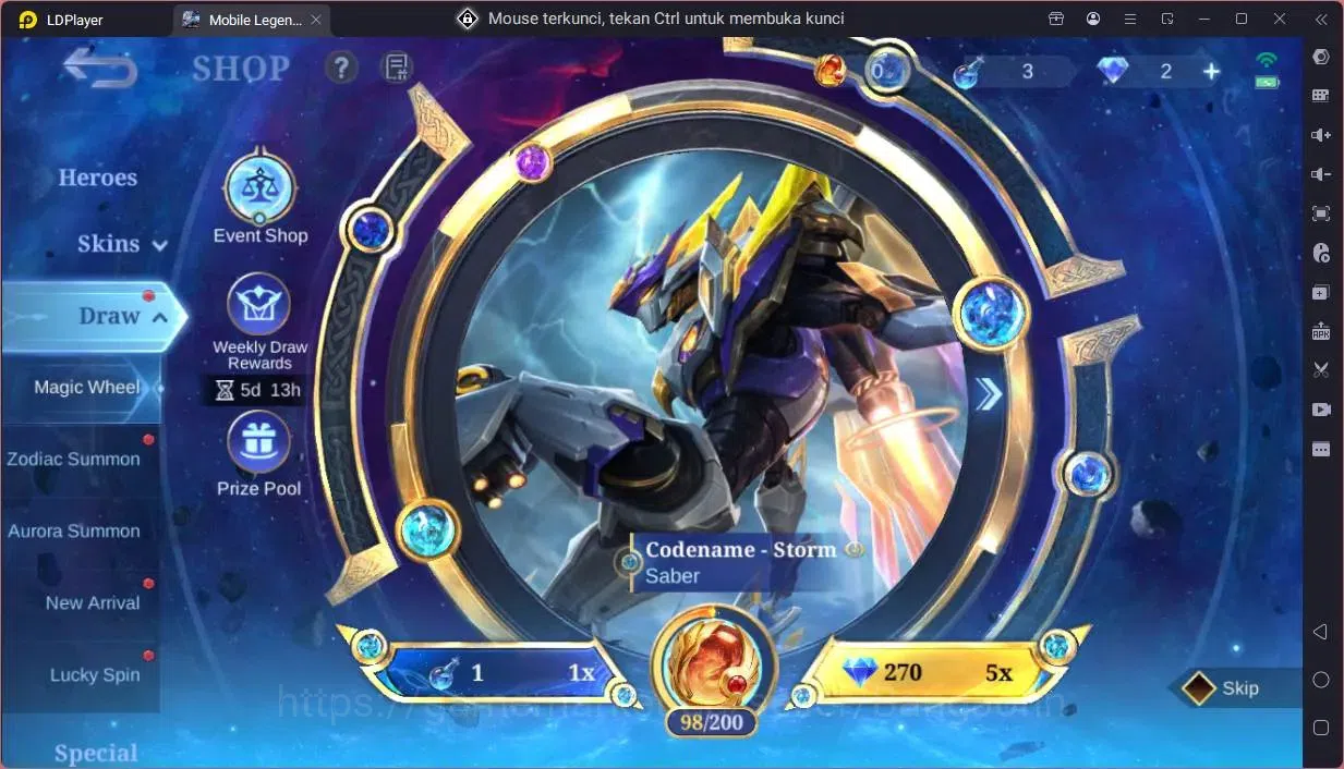 Mobile Legends: Bang Bang Accounts Global|Hero 131|Skin 244|Renowned|KOF Karina|CC Na image 8
