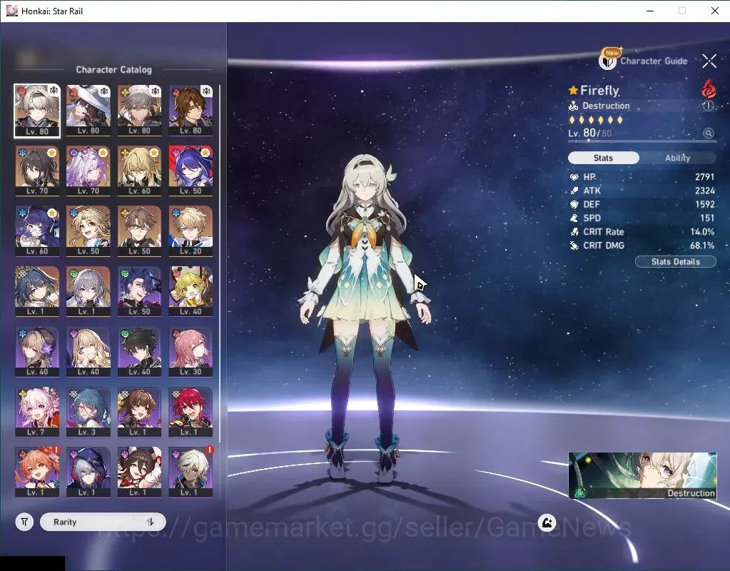 Honkai Star Rail Accounts Asia|TL 63|7 Limited|[Firefly E1,Castorice,The Dah image 5