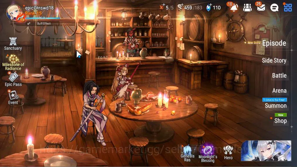 Epic Seven Accounts GLOBAL Unverif|New Era|2 ML(Salome, Ruele Of Light image 1