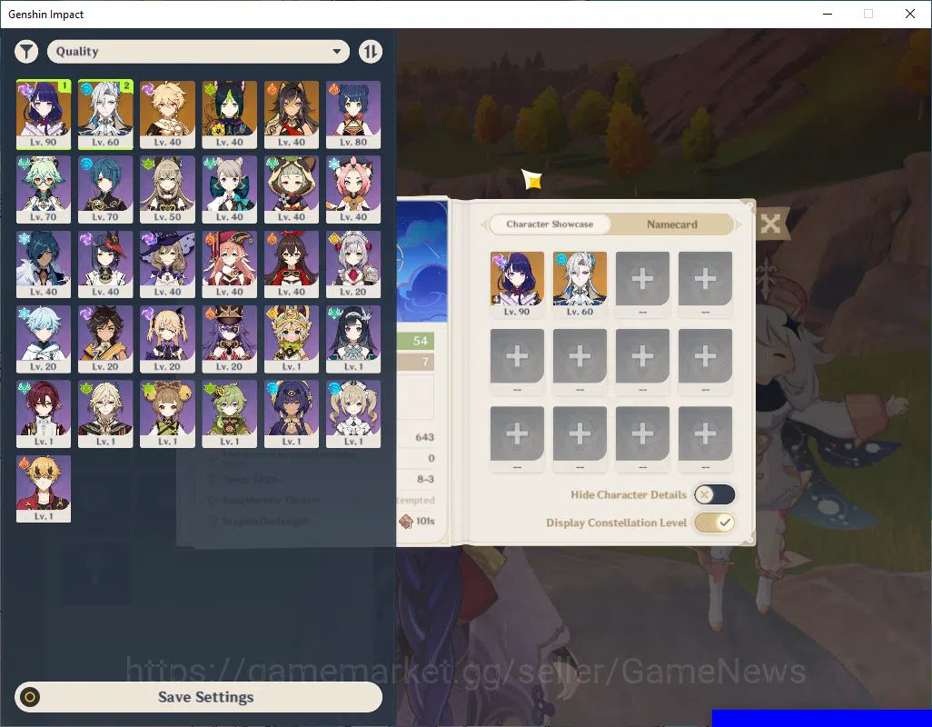 Genshin Impact Accounts Mid Game ASIA|AR 54|2 Limited +1(5*Weapon)|(Raiden Shogun C4+Sign) Neuvillette|Fragile Resign 30 2