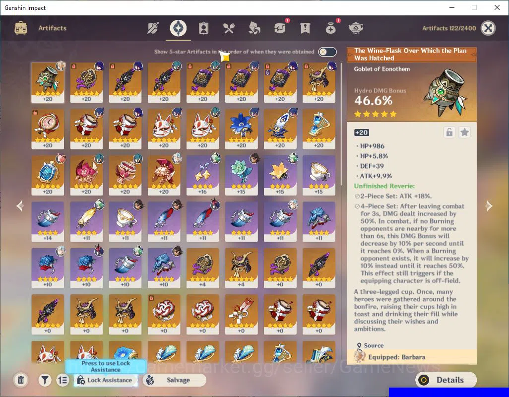 Genshin Impact Accounts Mid Game ASIA|AR 54|2 Limited +1(5*Weapon)|(Raiden Shogun C4+Sign) Neuvillette|Fragile Resign 30 7