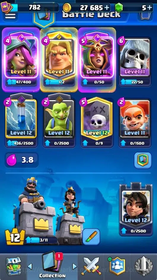 Clash Royale Accounts CL |KTL 12|Trophy 5932|Card 91|5 EVO|1 Hero|5 Lv12 image 18
