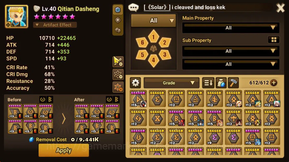 Summoners War: Sky Arena Accounts ASIA Lv59| 1 LD[Qitian Dasheng]|12 NB5(Theodora,Li image 10