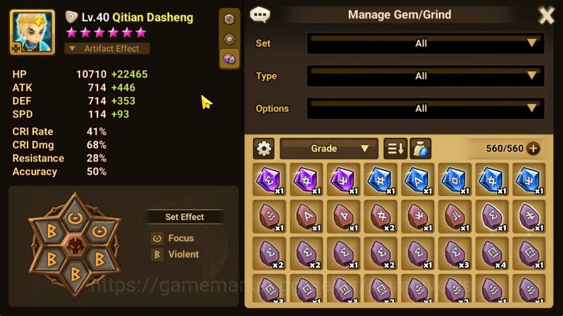 Summoners War: Sky Arena Accounts ASIA Lv59| 1 LD[Qitian Dasheng]|12 NB5(Theodora,Li image 11
