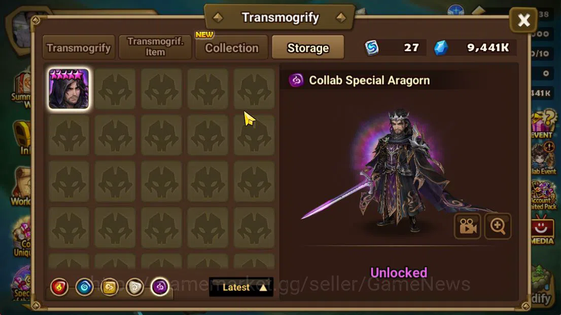 Summoners War: Sky Arena Accounts ASIA Lv59| 1 LD[Qitian Dasheng]|12 NB5(Theodora,Li image 15