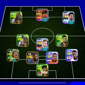 eFootball Accounts Legends & Iconic Players Mobile|PW 3116|Marcelo Epic,Gabriel Batistuta Epic,Joshua Kimmich