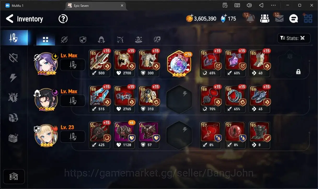 Epic Seven Accounts Global Unverif |6 ML(B Arunka,SE Celine,A Laika,St image 16