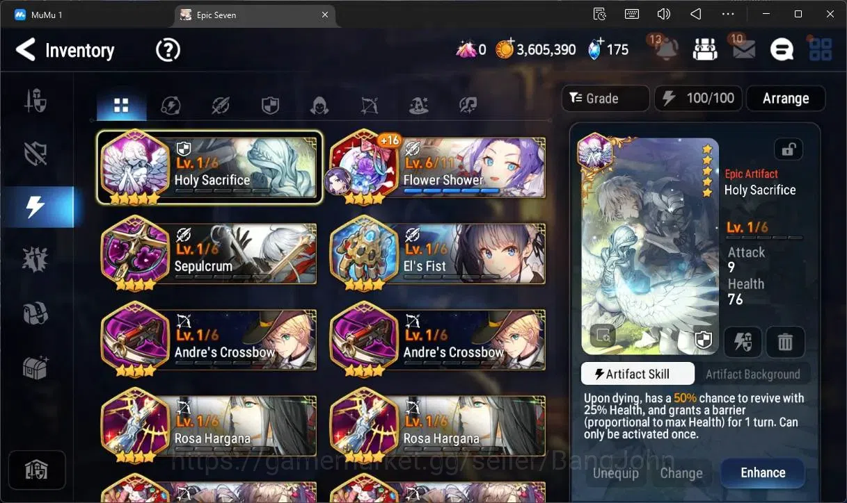 Epic Seven Accounts Global Unverif |6 ML(B Arunka,SE Celine,A Laika,St image 18