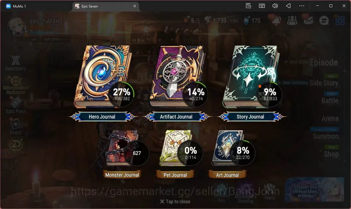 Epic Seven Accounts Global Unverif |6 ML(B Arunka,SE Celine,A Laika,St image 3