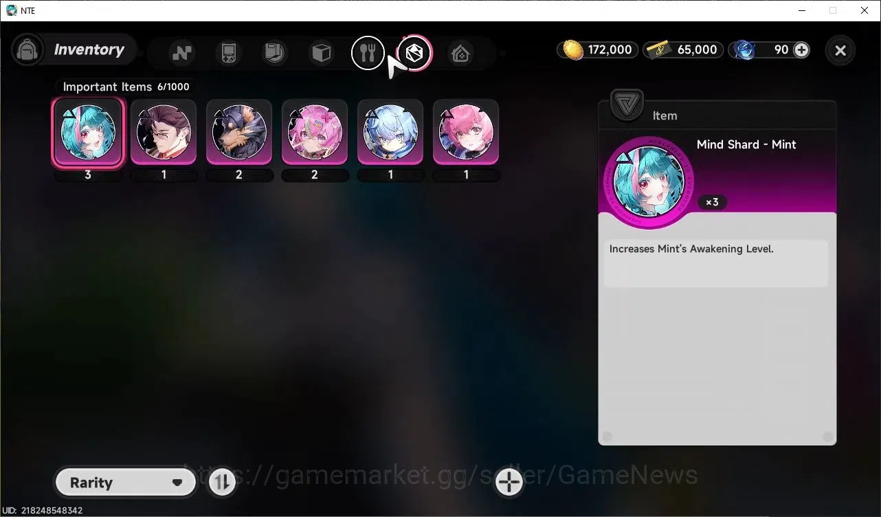 Neverness to Everness Accounts GLOBAL EU|HL 3 [4 SSR] Limited Nanally, Jiuyuan, Sakiri, Hathor |6 SR 10