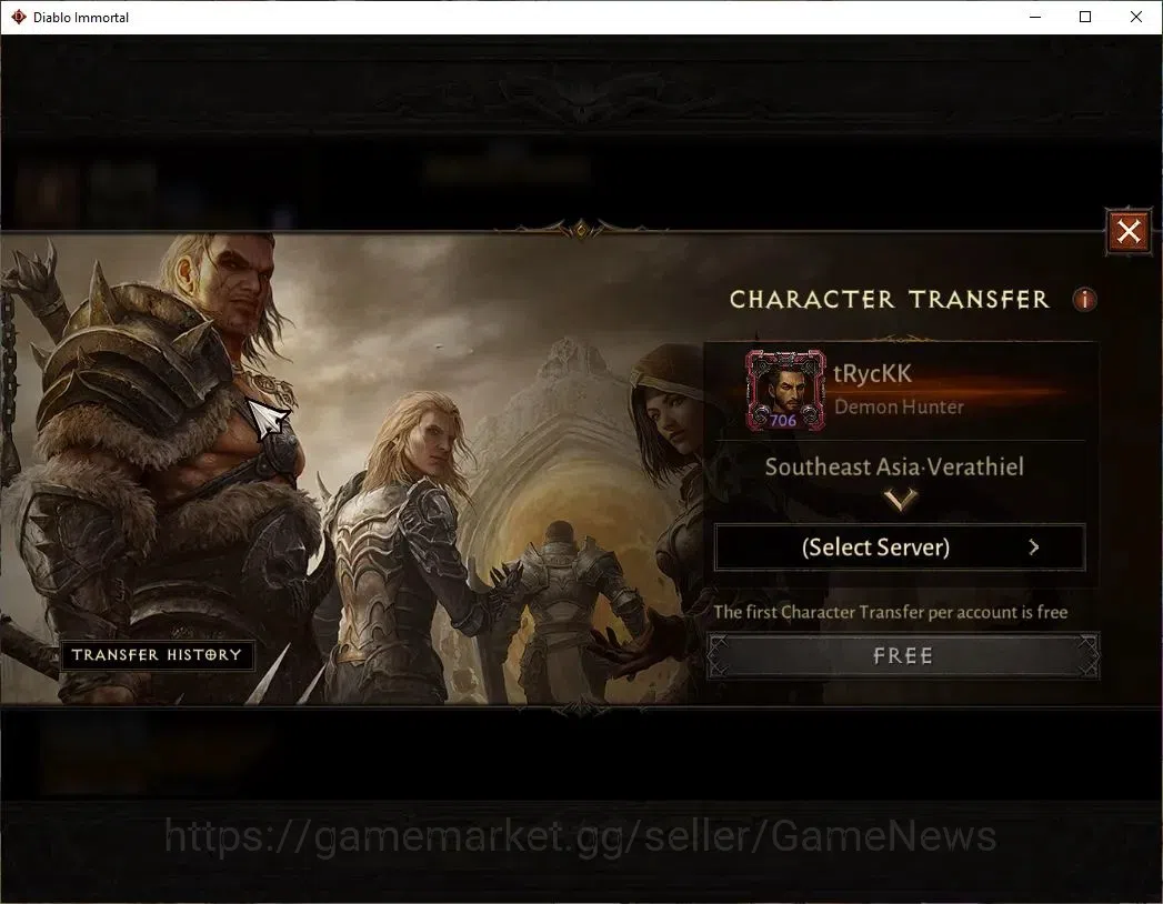 Diablo Immortal Accounts SEA - Verathiel|CS ON|Lv60(706)|Demon Hunter|CR 41 image 2