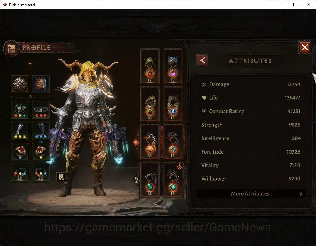 Diablo Immortal Accounts SEA - Verathiel|CS ON|Lv60(706)|Demon Hunter|CR 41 image 3