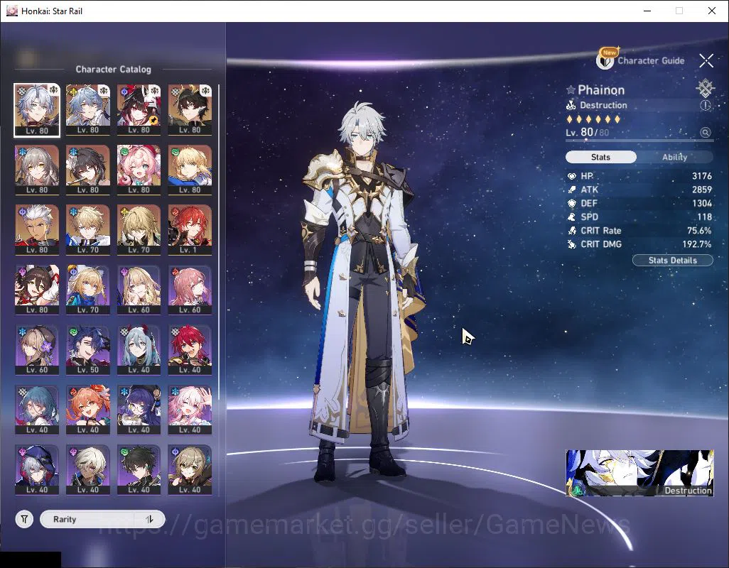 Honkai Star Rail Accounts End Game Asia|TL 68|9 Limited|[Saber,Phainon,Hyacine,Archer]+Sign,Sunday,Sparkle,Ruan 4