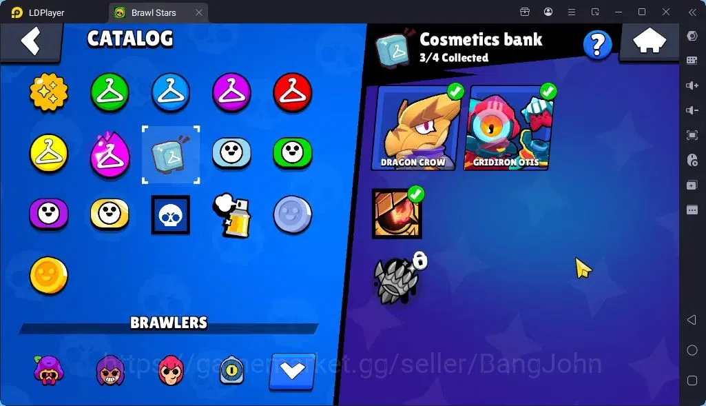 Brawl Stars Accounts Global |Trophy 1287| Brawler 3 Max with Supercharge |Skins 2 Legendary 1 Mythic,3 Epic|Bling 13
