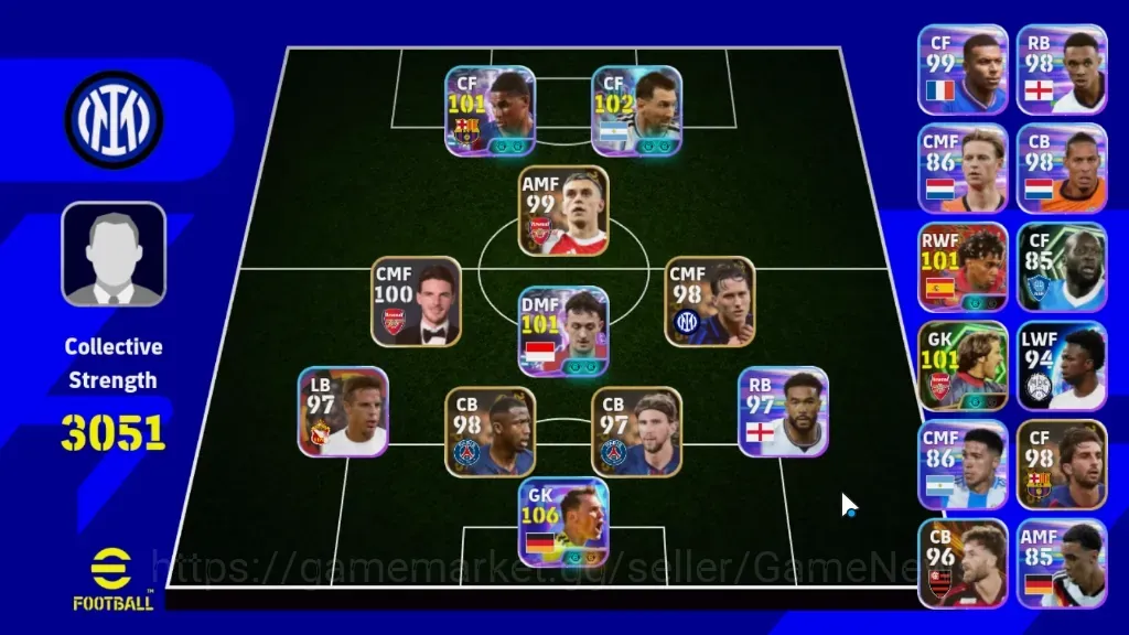 eFootball Accounts Legends & Iconic Players Android|7 Show Time Manuel Neuer,Lionel Messi,Marcus Rashford,Ivan 1