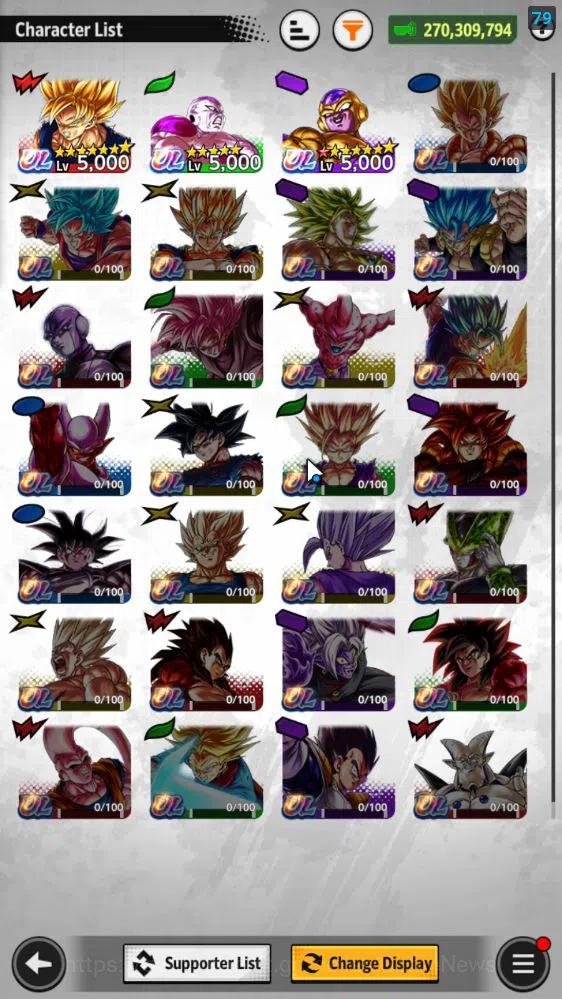 Dragon Ball Legends Accounts 270M Total Power|LV 151|2LR+3UL+12LL|Bardock,SS3 G image 7