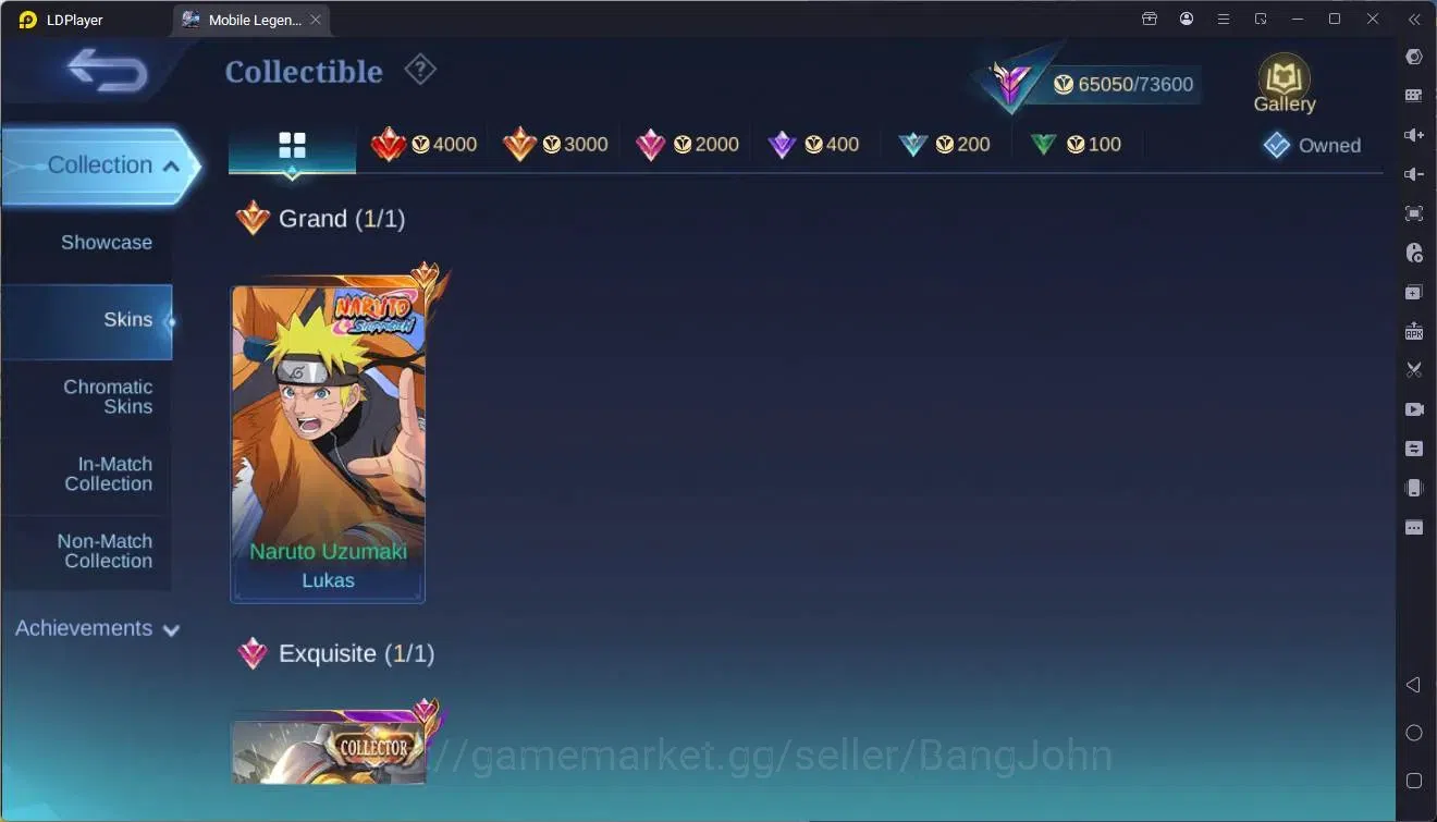 Mobile Legends: Bang Bang Accounts Global|Hero 133|Skin 307|Renowned|Naruto Lukas|CC image 7
