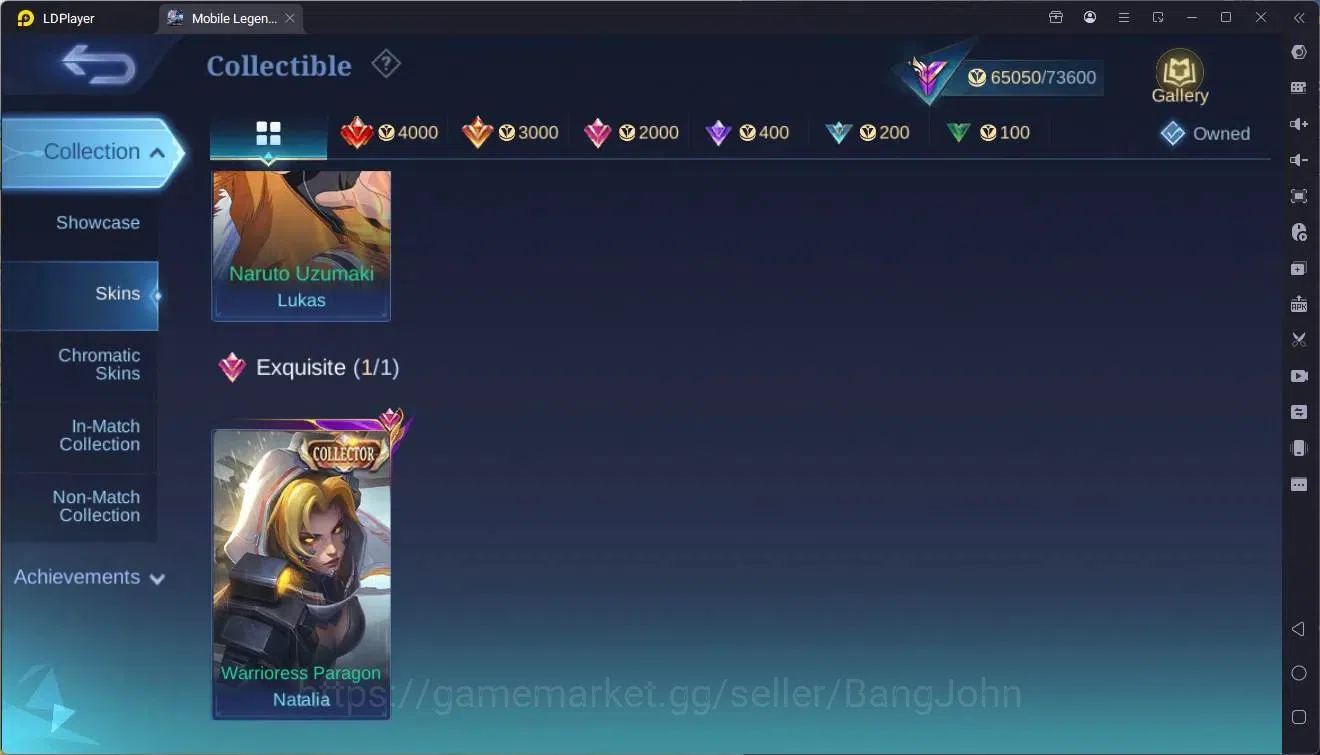 Mobile Legends: Bang Bang Accounts Global|Hero 133|Skin 307|Renowned|Naruto Lukas|CC image 8