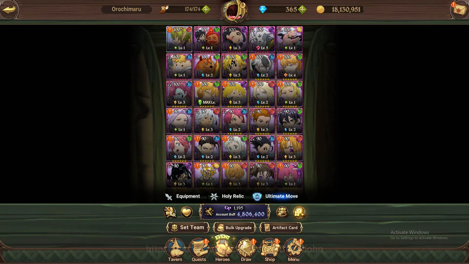 The Seven Deadly Sins: Grand Cross Accounts ASIA|4.8m CC|DM 365|1LR Helbram|3 Collab|UR Mernor image 10