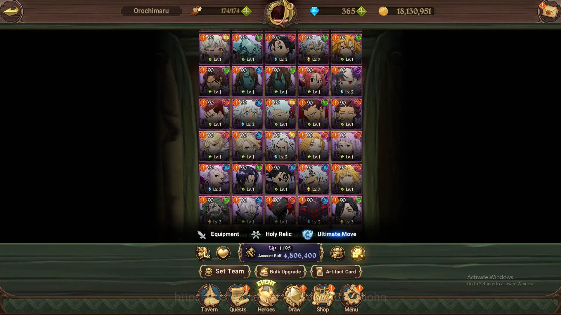 The Seven Deadly Sins: Grand Cross Accounts ASIA|4.8m CC|DM 365|1LR Helbram|3 Collab|UR Mernor image 12
