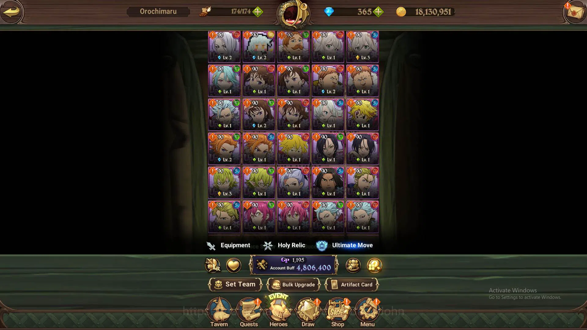 The Seven Deadly Sins: Grand Cross Accounts ASIA|4.8m CC|DM 365|1LR Helbram|3 Collab|UR Mernor image 13