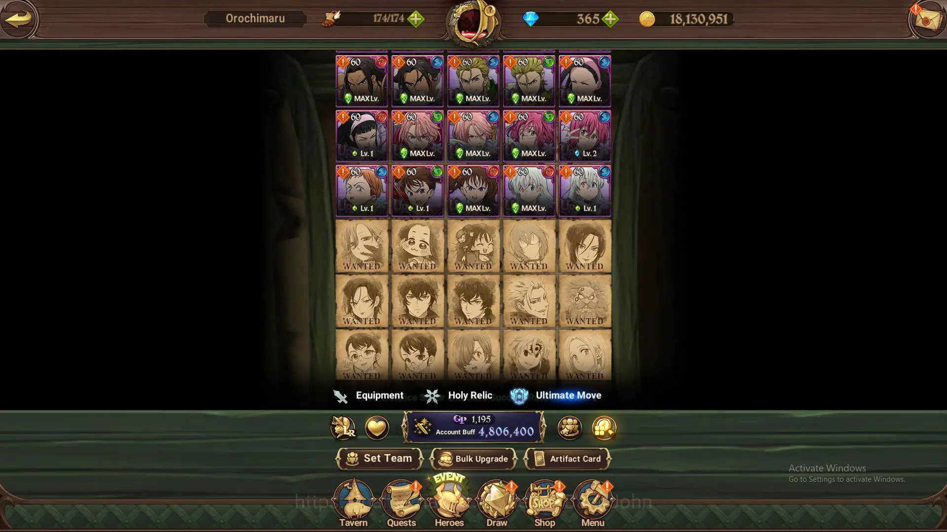 The Seven Deadly Sins: Grand Cross Accounts ASIA|4.8m CC|DM 365|1LR Helbram|3 Collab|UR Mernor image 16