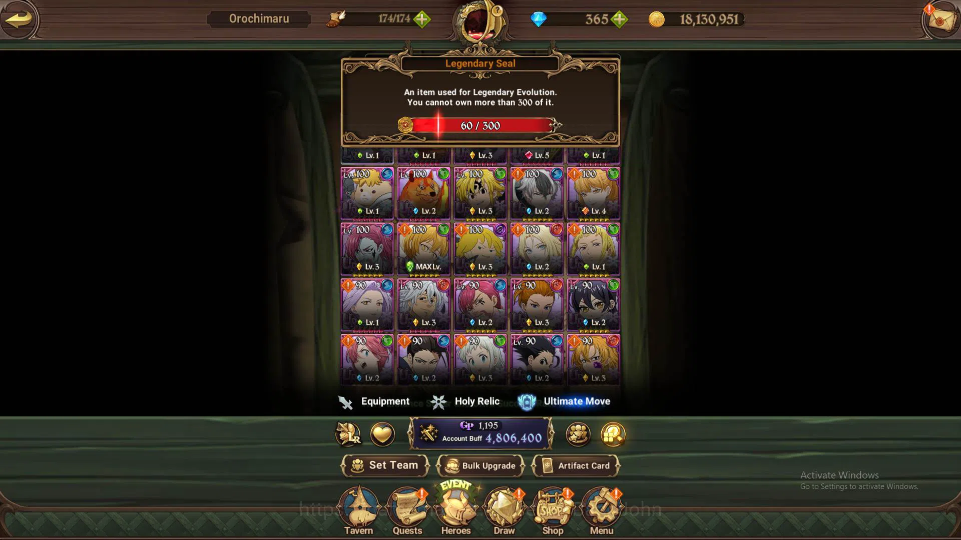 The Seven Deadly Sins: Grand Cross Accounts ASIA|4.8m CC|DM 365|1LR Helbram|3 Collab|UR Mernor image 19
