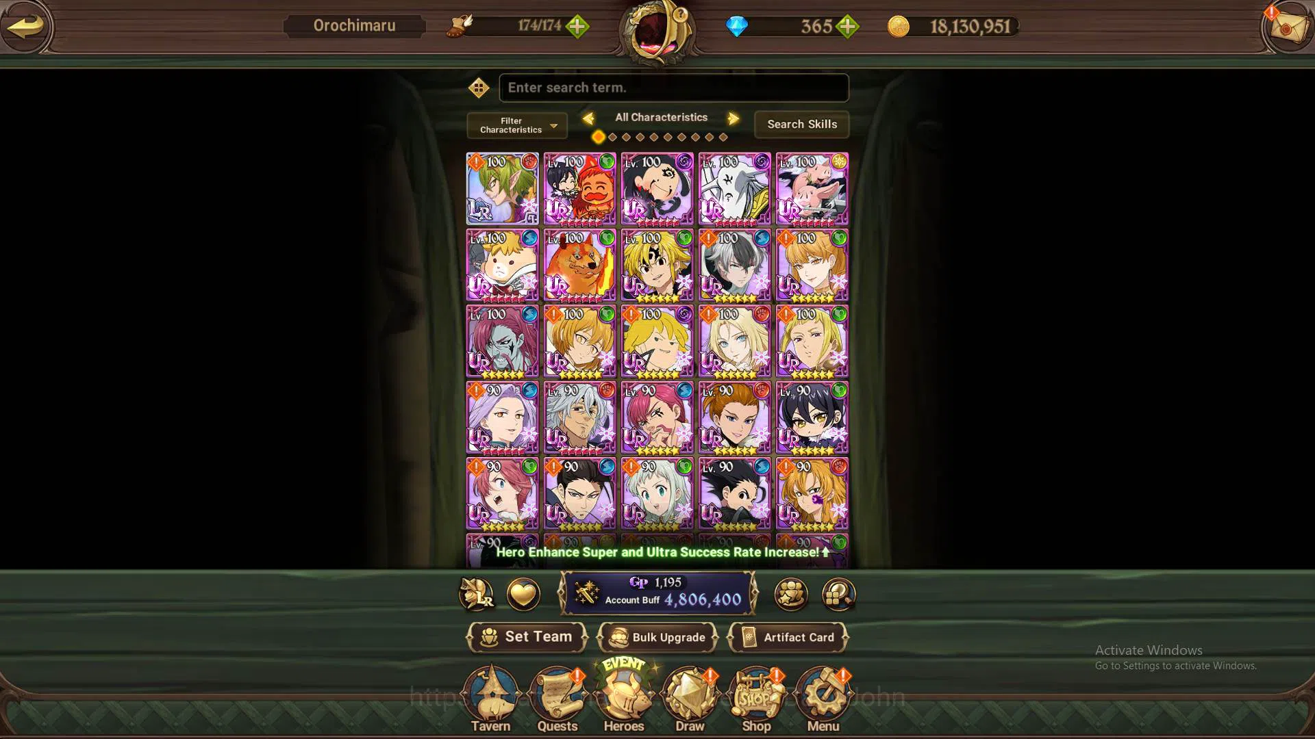 The Seven Deadly Sins: Grand Cross Accounts ASIA|4.8m CC|DM 365|1LR Helbram|3 Collab|UR Mernor image 8