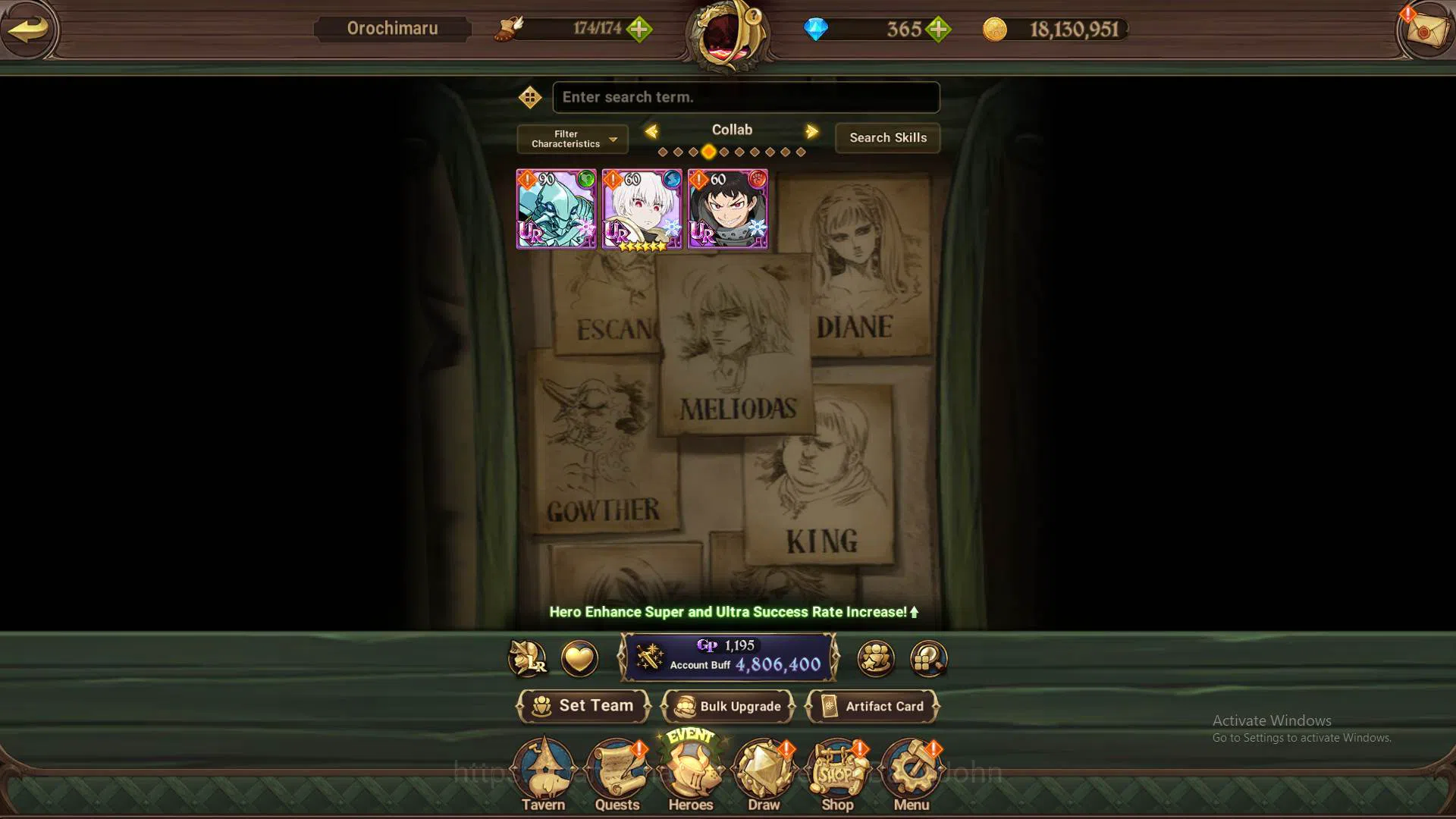 The Seven Deadly Sins: Grand Cross Accounts ASIA|4.8m CC|DM 365|1LR Helbram|3 Collab|UR Mernor image 9