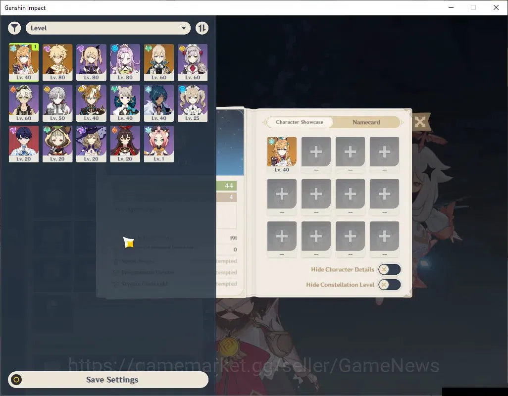 Genshin Impact Accounts ASIA | AR 44 | 2262 Primo | 1 Limited + 1 (*5Stand image 2