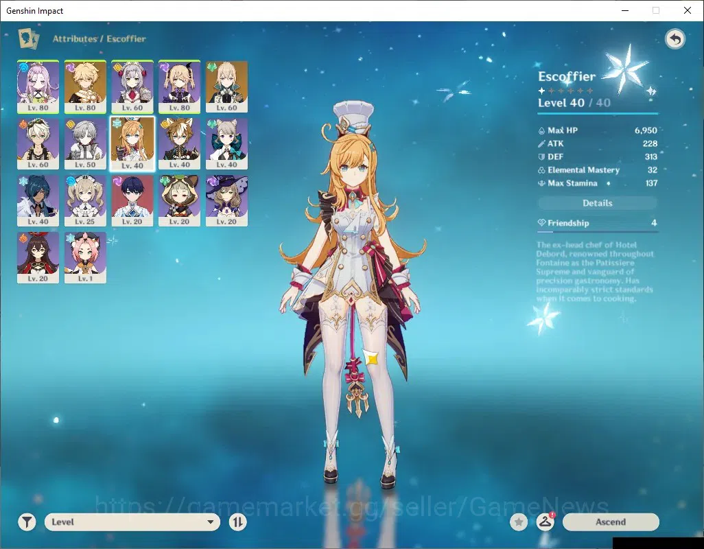 Genshin Impact Accounts ASIA | AR 44 | 2262 Primo | 1 Limited + 1 (*5Stand image 3